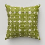 Orla Kiely Textured Flower Olive Cushion