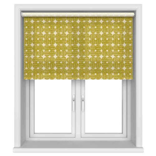 Orla Kiely Textured Flower Yellow Motorised
