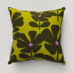 Orla Kiely Wildflower Charteuse Cushion