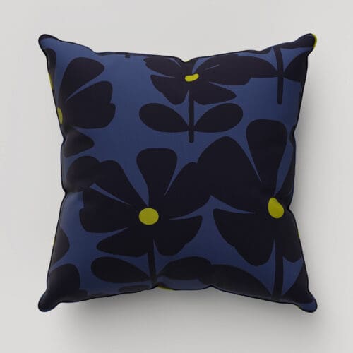 Orla Kiely Wildflower Indigo Cushion