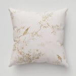Rachel Ashwell Bird Chinoiserie Pink Tan Cushion