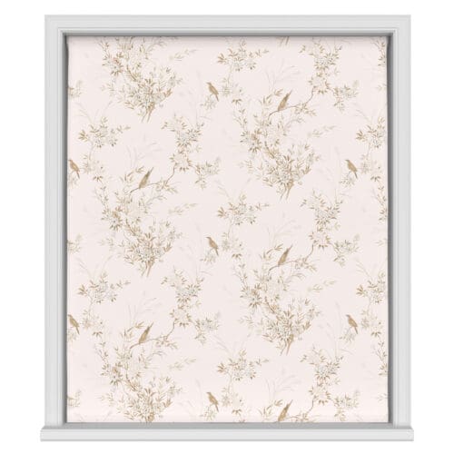 Rachel Ashwell Bird Chinoiserie Pink Tan