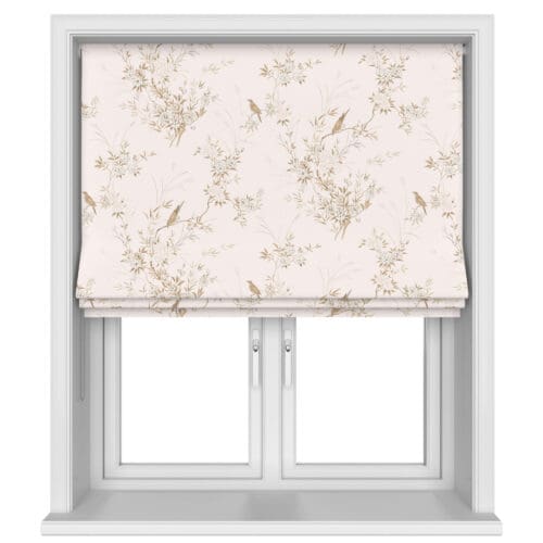Rachel Ashwell Bird Chinoiserie Pink Tan No Drill