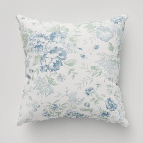 Rachel Ashwell Romantic Rose Blue Cushion