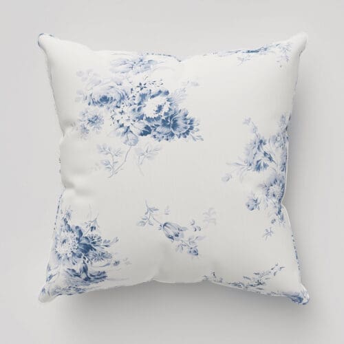 Rachel Ashwell Sunbleached Floral China Blue Cushion