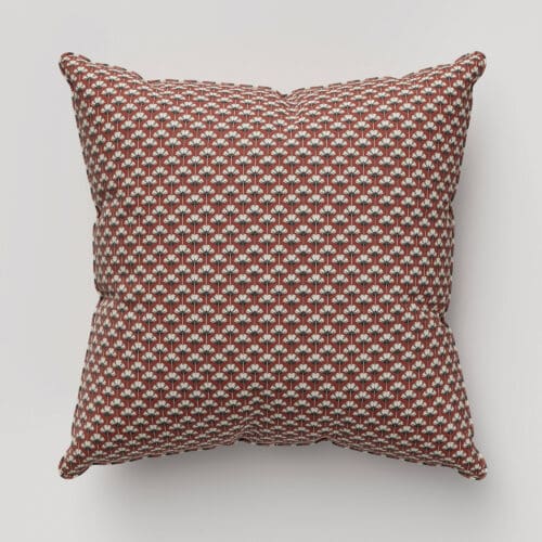 Ted Baker Palm Geo Crimson Cushion