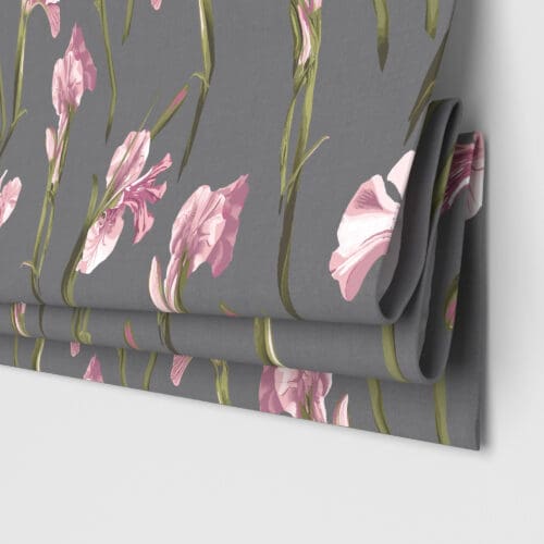 Ted Baker Velvet Wild Iris Pink & Charcoal Motorised