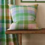 Bluebellgray Cabin Check Green Multi Cushion
