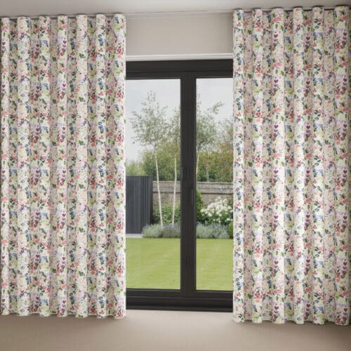 Bluebellgray Flora Cerise Wave Curtain