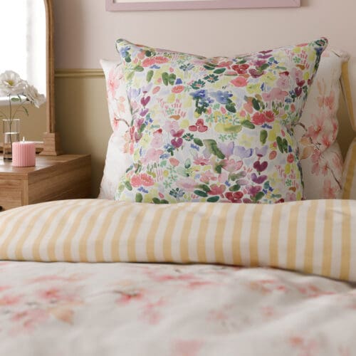 Bluebellgray Flora Cerise Cushion