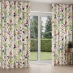Bluebellgray Foxglove Pink Purple Wave Curtain
