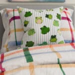 Wee Blue Bell Little Frogs Pond Cushion