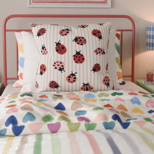 Wee Blue Bell Little Ladybirds Poppy Cushion