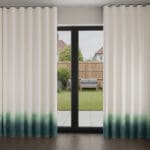 Bluebellgray Ombre Teal Wave Curtain