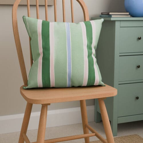 Bluebellgray Seaside Stripe Seaglass Cushion