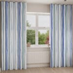 Bluebellgray Sunday Stripe Blue Wave Curtain
