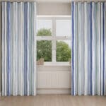 Bluebellgray Sunday Stripe Blue Wave Curtain