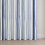 Bluebellgray Sunday Stripe Blue Wave Curtain