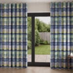 Bluebellgray Tartan Heather Wave Curtain