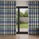 Bluebellgray Tartan Heather Wave Curtain