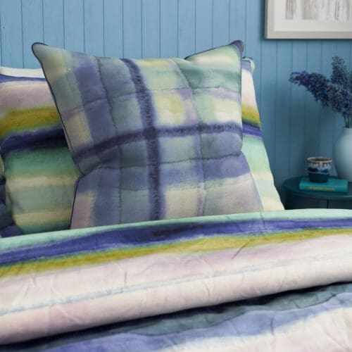 Bluebellgray Tartan Heather Cushion