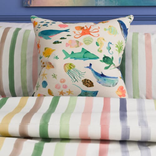 Wee Blue Bell Under The Sea Multi Cushion