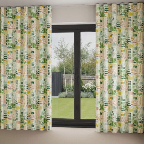 Bluebellgray Vernal Green Multi Wave Curtain