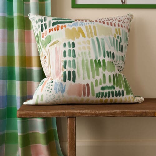 Bluebellgray Vernal Green Multi Cushion