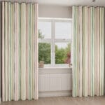 Bluebellgray Watercolour Stripe Tetbury Wave Curtain