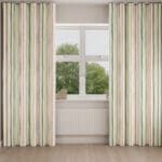 Bluebellgray Watercolour Stripe Tetbury Wave Curtain