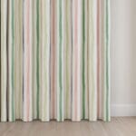 Bluebellgray Watercolour Stripe Tetbury Wave Curtain