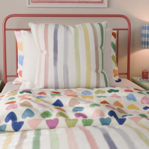 Bluebellgray Watercolour Stripe Tetbury Cushion