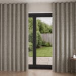 Land & Shore Dawn Blue Red Wave Curtain