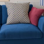 Land & Shore Dawn Blue Red Cushion