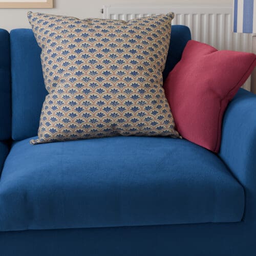 Land & Shore Dawn Blue Red Cushion