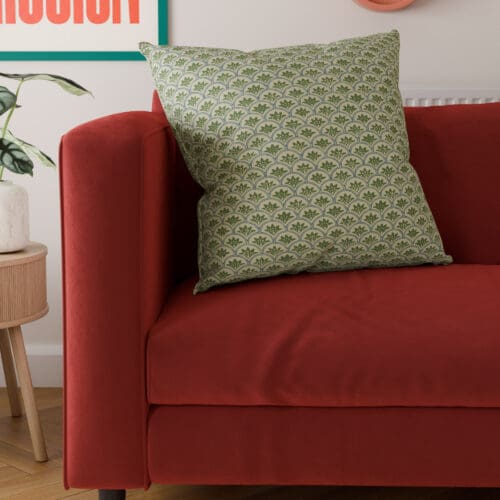 Land & Shore Dawn Green Cushion