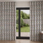 Land & Shore Esther Blue Red Wave Curtain