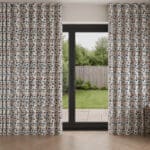 Land & Shore Esther Blue Red Wave Curtain