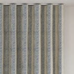 Land & Shore Fintra Stripe Blue Red Wave Curtain