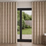 Land & Shore Fintra Stripe Red Blue Wave Curtain