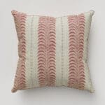 Land & Shore Fintra Stripe Red Blue Cushion