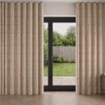 Land & Shore Fintra Stripe Red Blue Wave Curtain