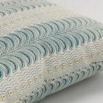 Land & Shore Fintra Stripe Teal Cushion