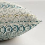 Land & Shore Fintra Stripe Teal Cushion