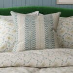 Land & Shore Fintra Stripe Teal Cushion