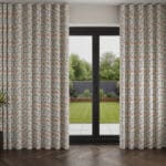 Land & Shore Lorie Blue Red Wave Curtain
