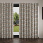 Land & Shore Lorie Blue Red Wave Curtain