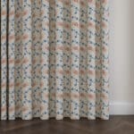 Land & Shore Lorie Blue Red Wave Curtain