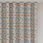 Land & Shore Lorie Blue Red Wave Curtain