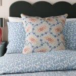 Land & Shore Lorie Blue Red Cushion